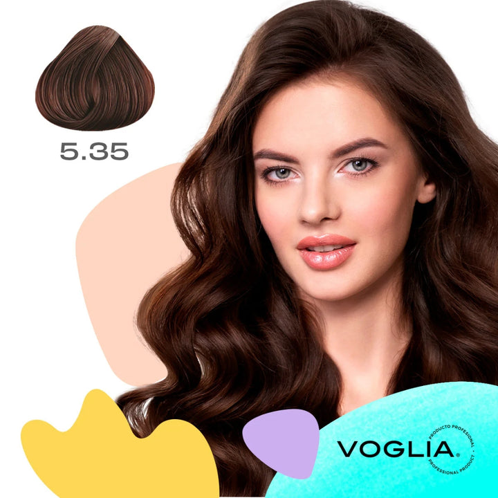 

Hair color cream enriched with ceramides