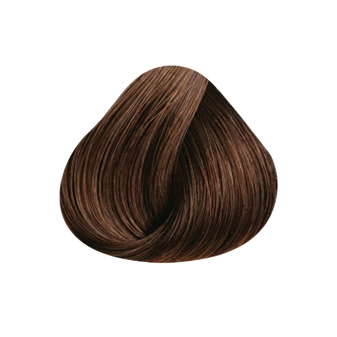Medium brown hair color shade 4 cream dye sample