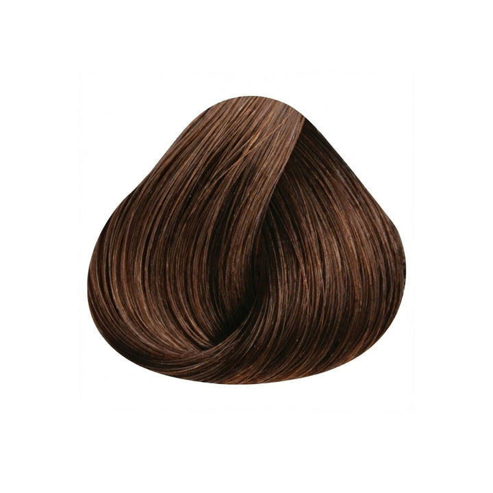 Medium brown hair color shade 4 cream dye sample