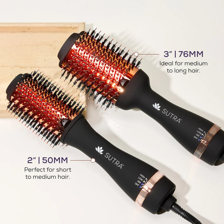 IR Infrared 2” Blowout Brush – Rose Gold Oval Barrel