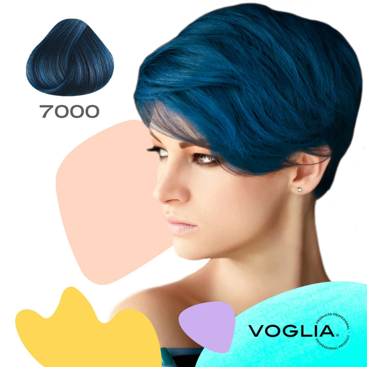 

Voglia Alchemy 7000 blue hair color shade sample