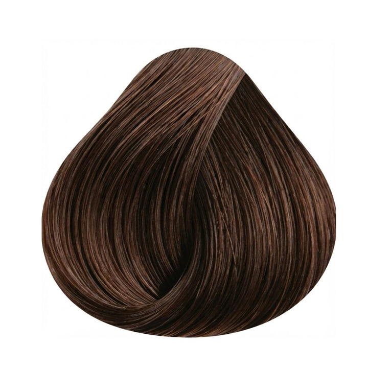 Light ash brown hair color result with cool tone