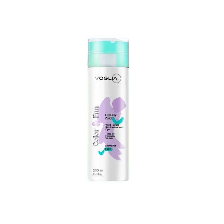 Voglia Color & Fun Vivid Purple Fantasy Hair Dye – 250ml | Ammonia-Free Semi-Permanent Hair Color