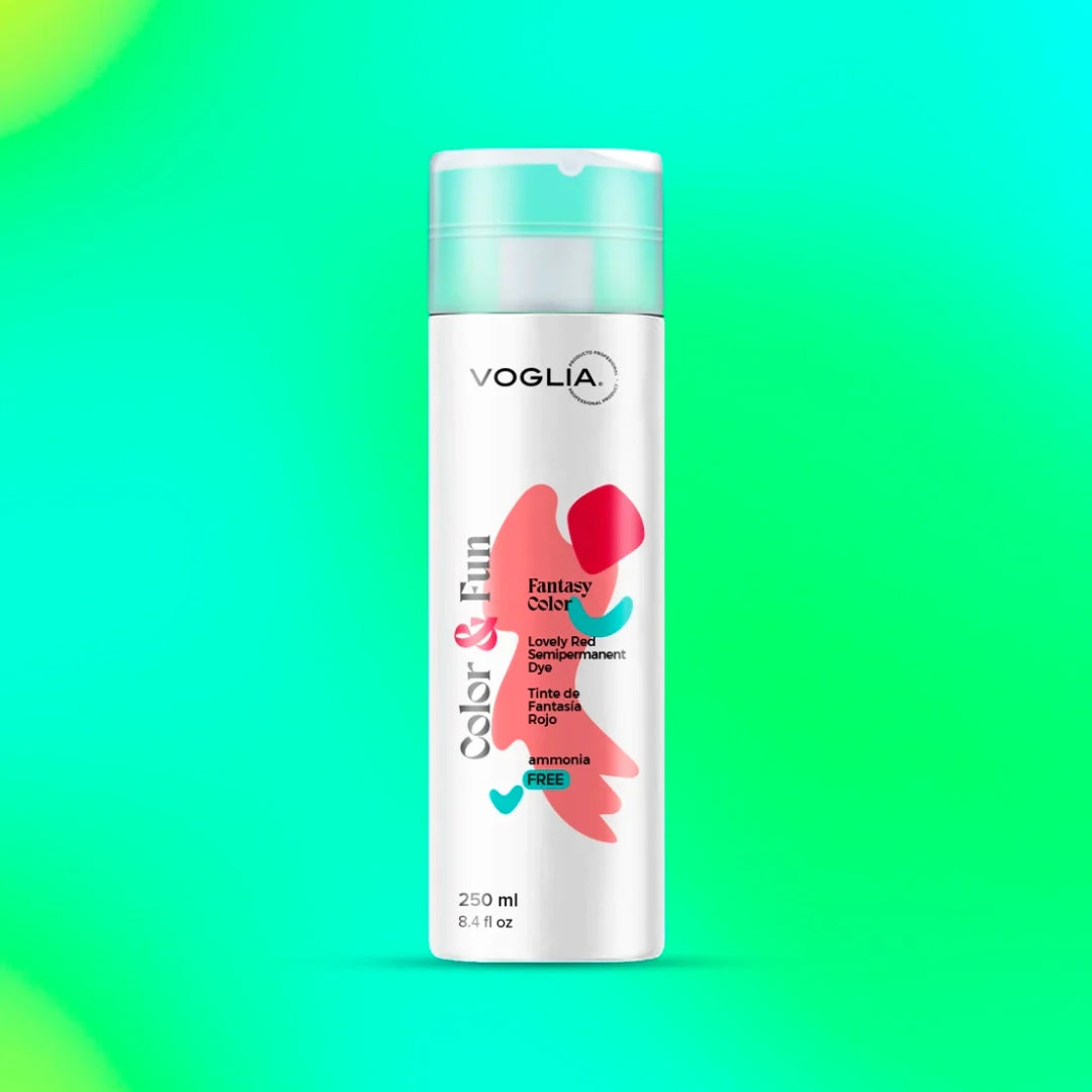 Color & Fun Red dye bottle with a vibrant background