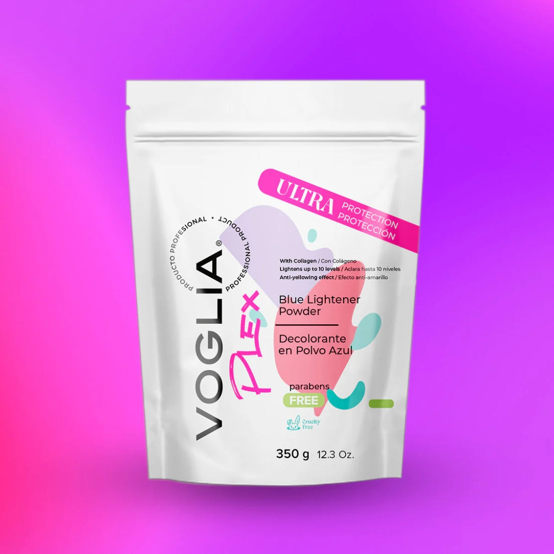 Professional Hair Lightener Powder in a Clean Studio Setting