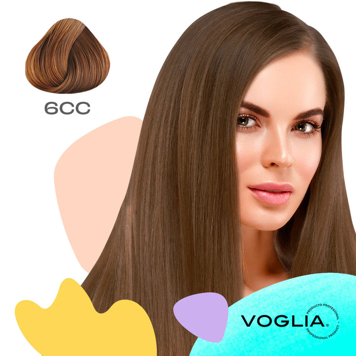 Professional cream hair dye with ceramides