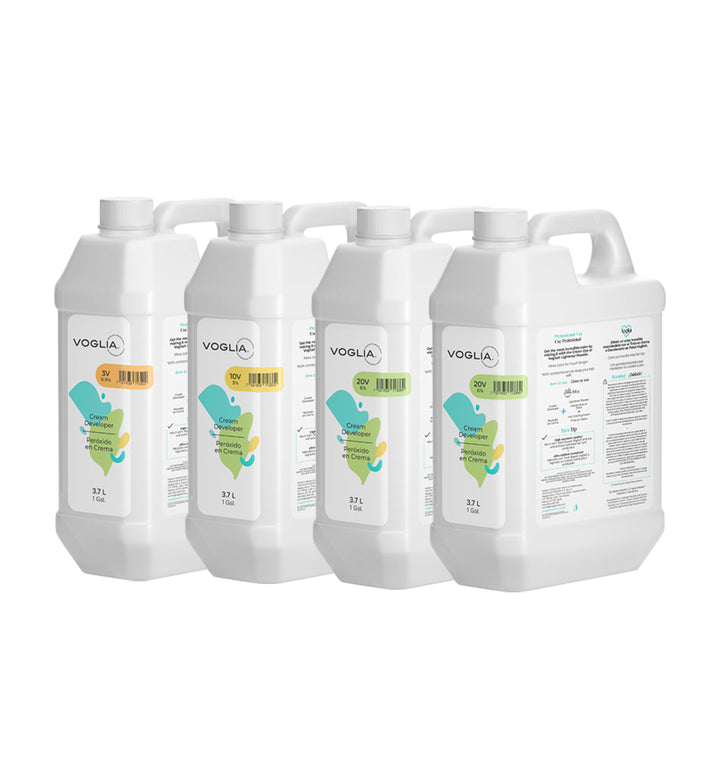 Voglia cream developer professional pack four gallon bottles