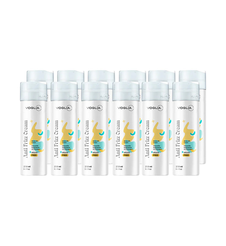 Voglia Anti-Frizz Cream professional pack of twelve bottles