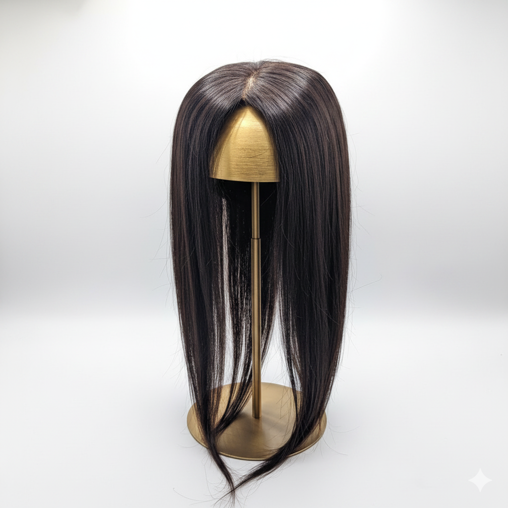 smooth black hair topper