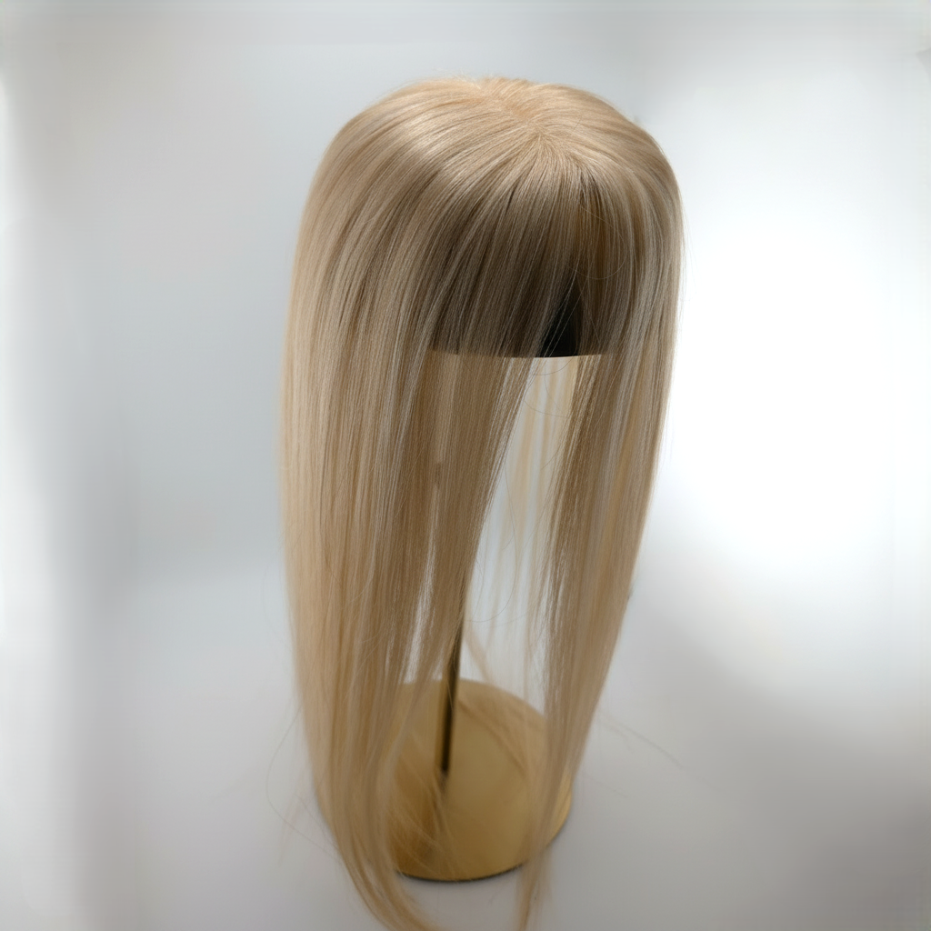 seamless black hair topper